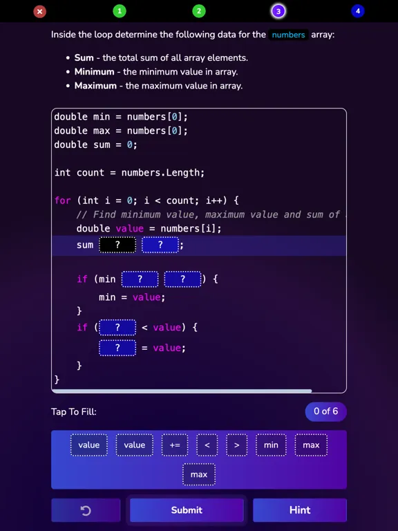 C# Champ iPad Screenshots