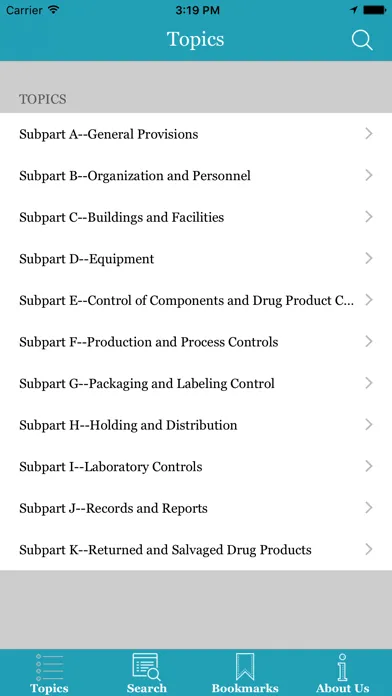 21 CFR Part 211 Guide سکرین شاٹس