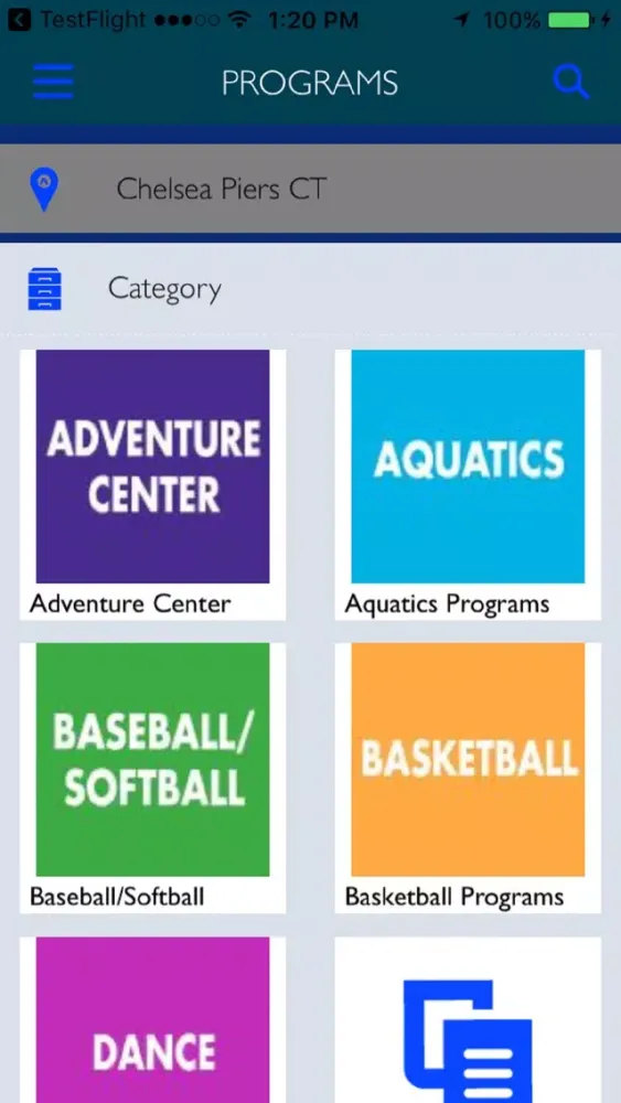 Zrzuty ekranu Chelsea Piers Connecticut