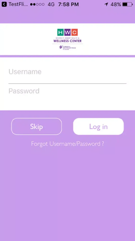 Ảnh chụp màn hình của CHRISTUS HWC