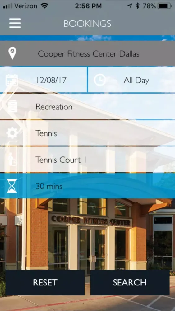Cooper Fitness Center Screenshots