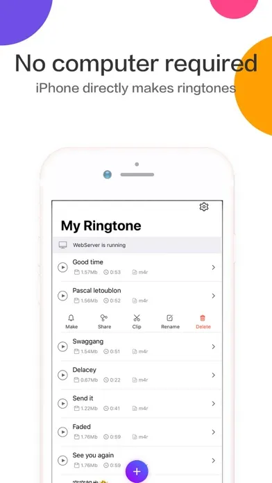 Captures d'écran de Ringtones Maker - the ring app