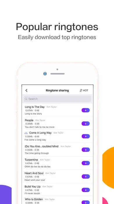 Captures d'écran de Ringtones Maker - the ring app