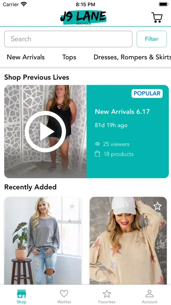 Скриншоты J9 Lane Boutique