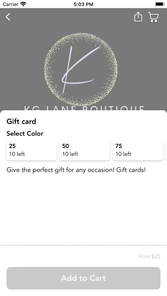 Screenshot di KG Lane Boutique