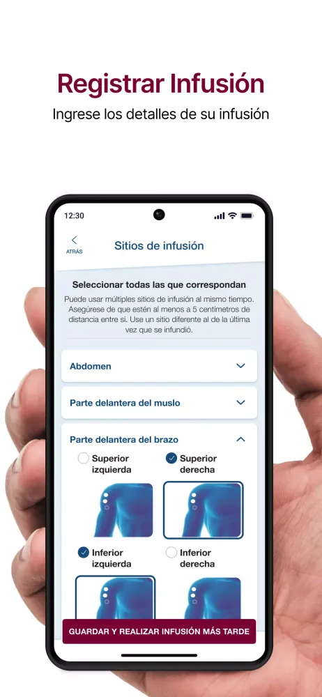 Tangkapan skrin Hizentra App Argentina