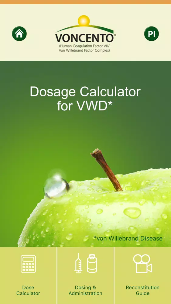 Screenshot di Voncento Dosing Calculator