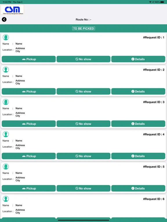 Client Service Management-EVV iPad  Screenshots