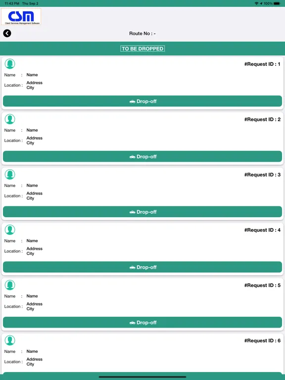 Client Service Management-EVV iPad  Screenshots