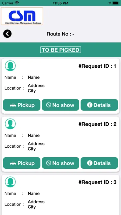 Client Service Management-EVV Screenshots