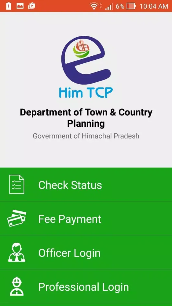 HIM TCP Mobile App Screenshots