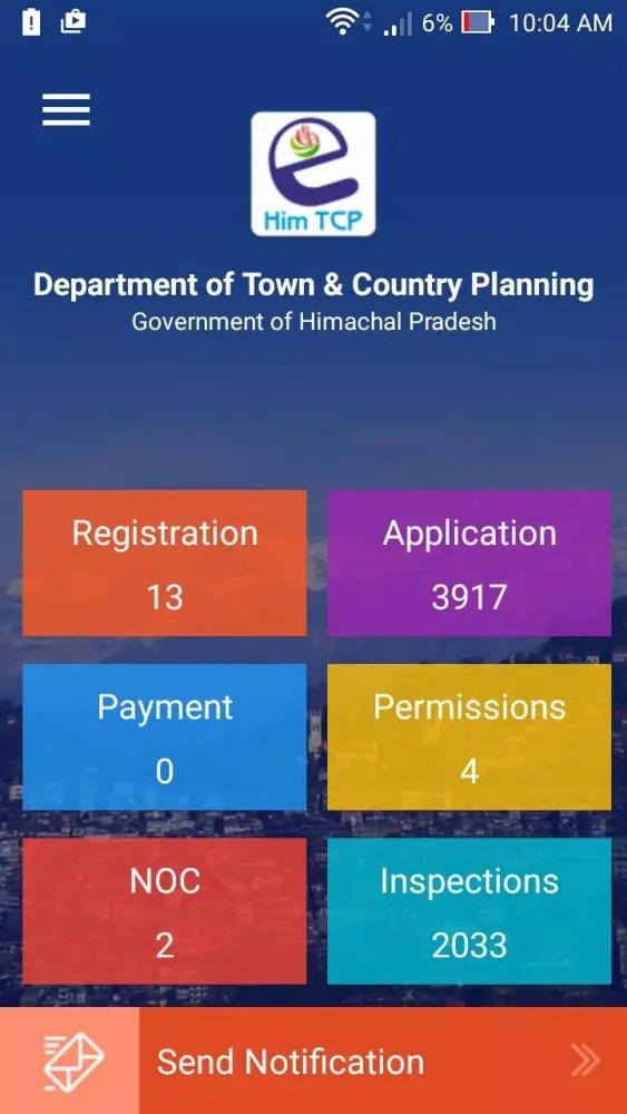 HIM TCP Mobile App Screenshots