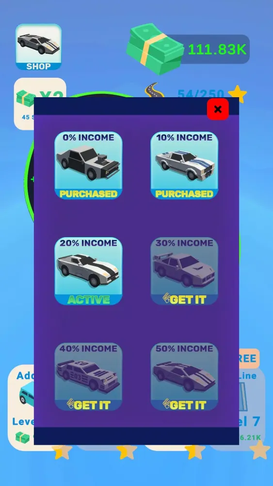 Screenshot di Merge Cars Clicker Tycoon