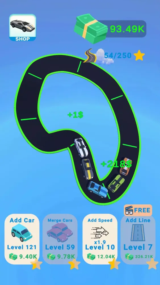 Screenshot di Merge Cars Clicker Tycoon