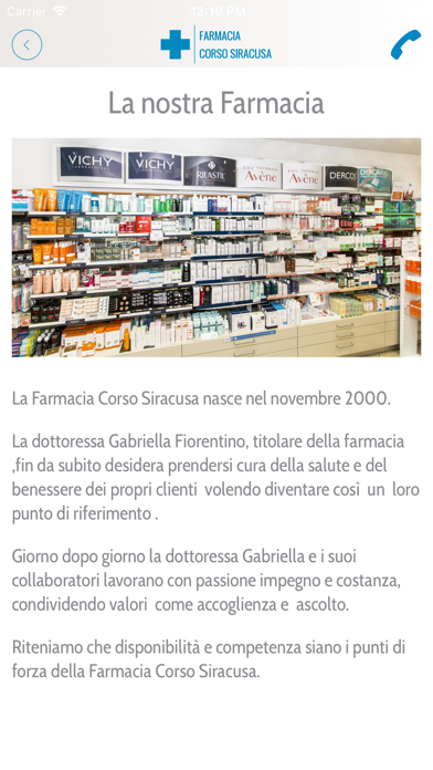 Captures d'écran de Farmacia Corso Siracusa