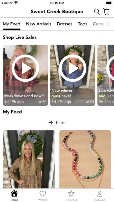 Screenshot di Sweet Creek Boutique
