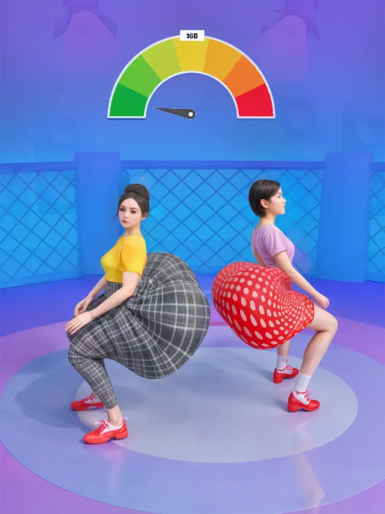 Capturas de tela do Twerk Fun Race - Run games 3D