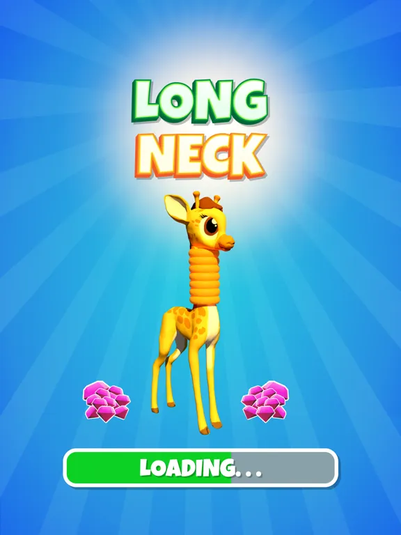 Tangkapan skrin Real Long Neck Run: Ring stack iPad 