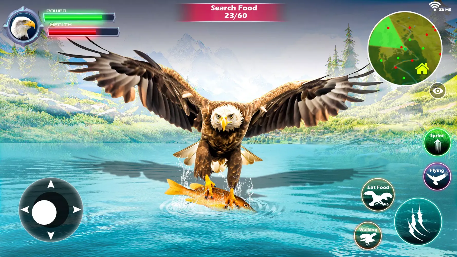 Real Eagle Simulator Bird Sim سکرین شاٹس