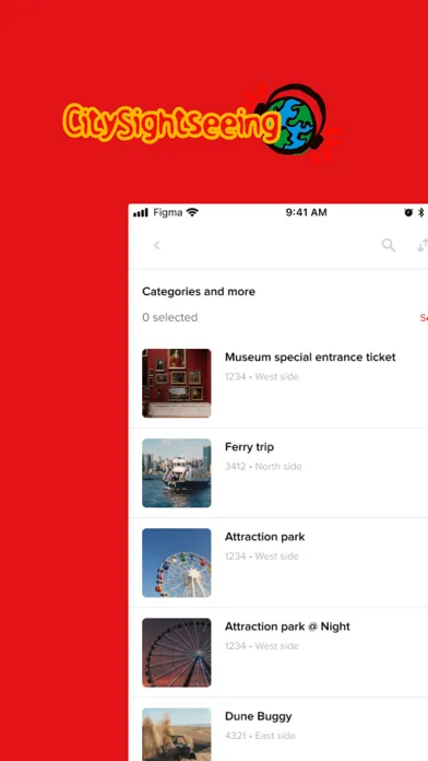 Capturas de tela do Host App by City Sightseeing
