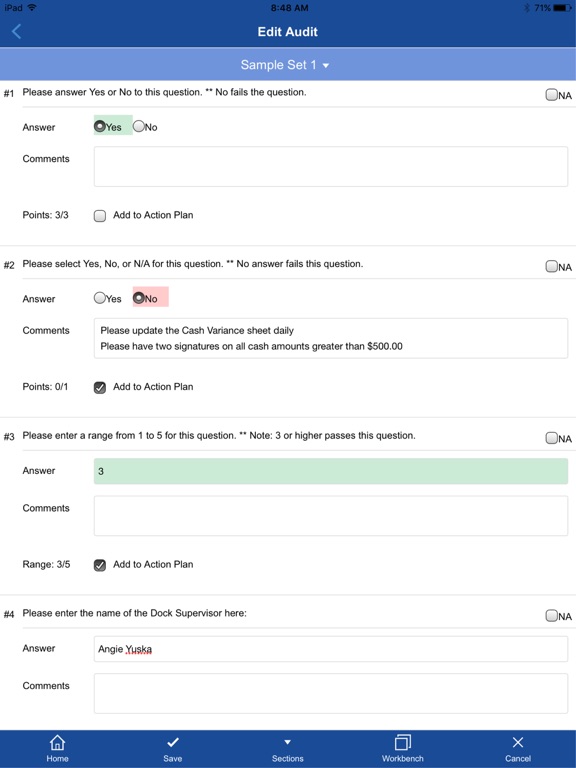 Capturas de tela do CAMS-Mobile netTrack iPad 