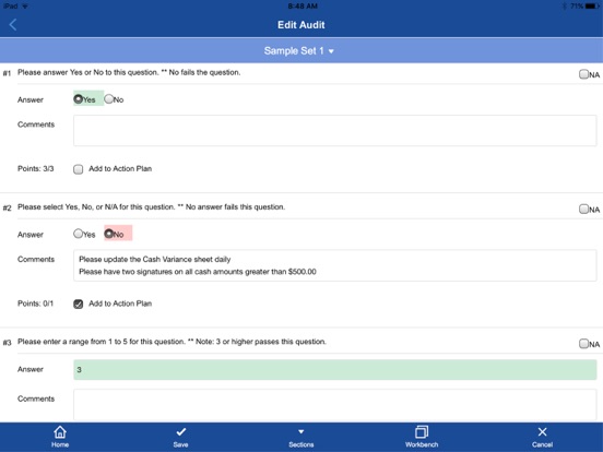 Capturas de tela do CAMS-Mobile netTrack iPad 