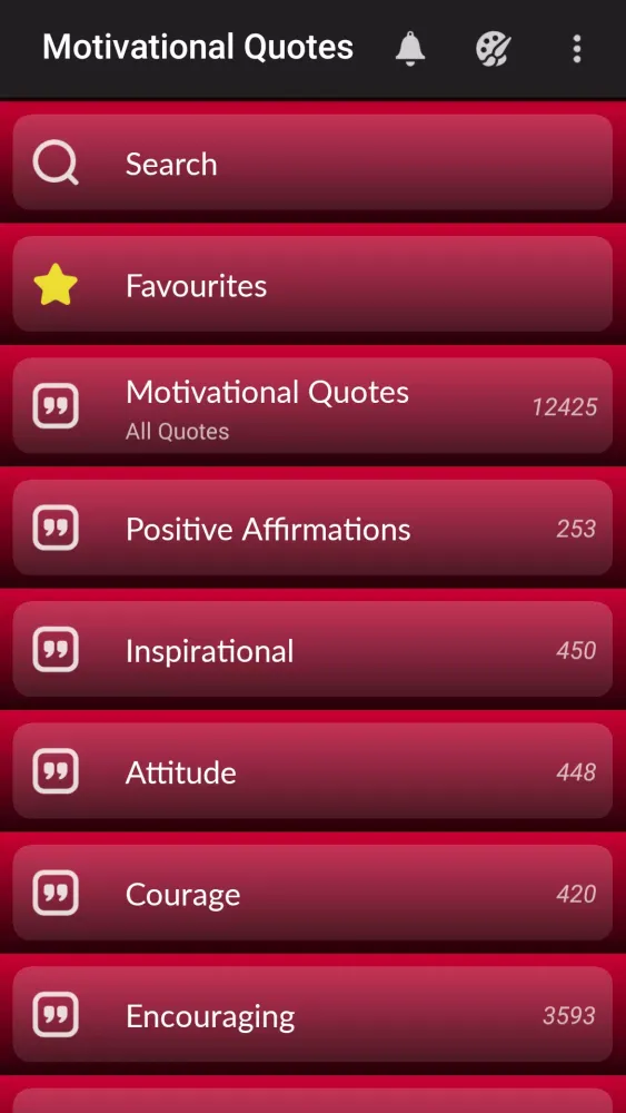 Ảnh chụp màn hình của Powerful Motivational Quotes