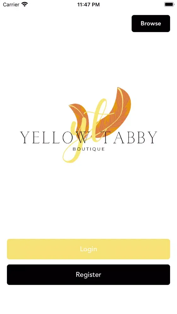 Tangkapan layar Yellow Tabby Boutique