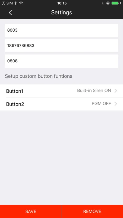 Tangkapan skrin Alarm 4 home +
