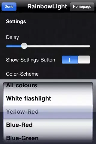Tangkapan layar ColorLight