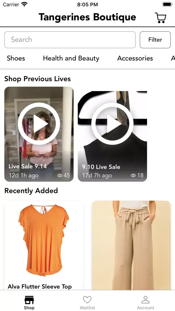 Tangerines Boutique Ekran Görüntüleri