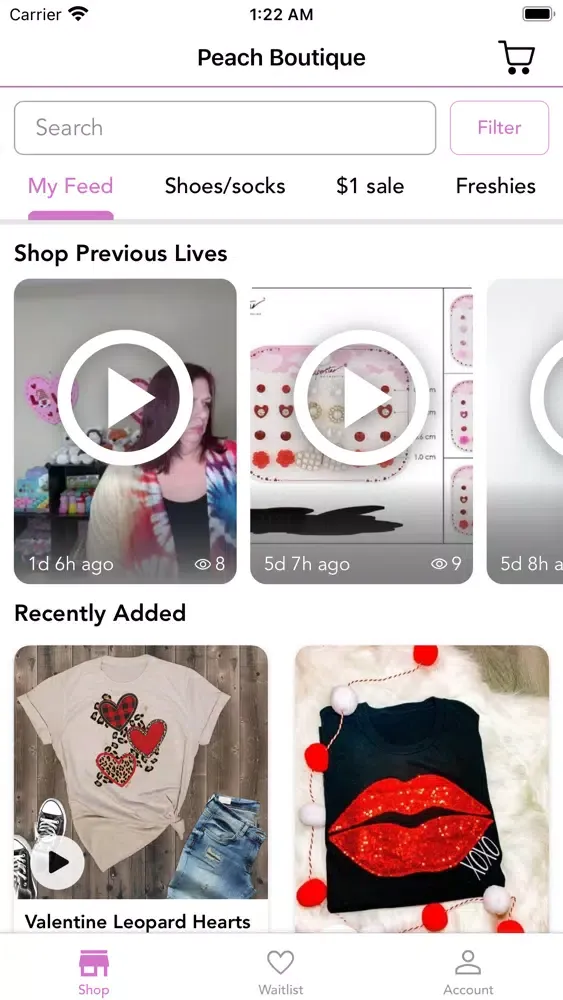 Tangkapan layar Peach Boutique