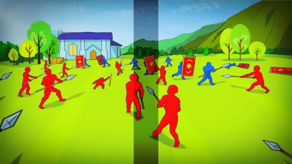 Tangkapan skrin Small StickMan Battle War
