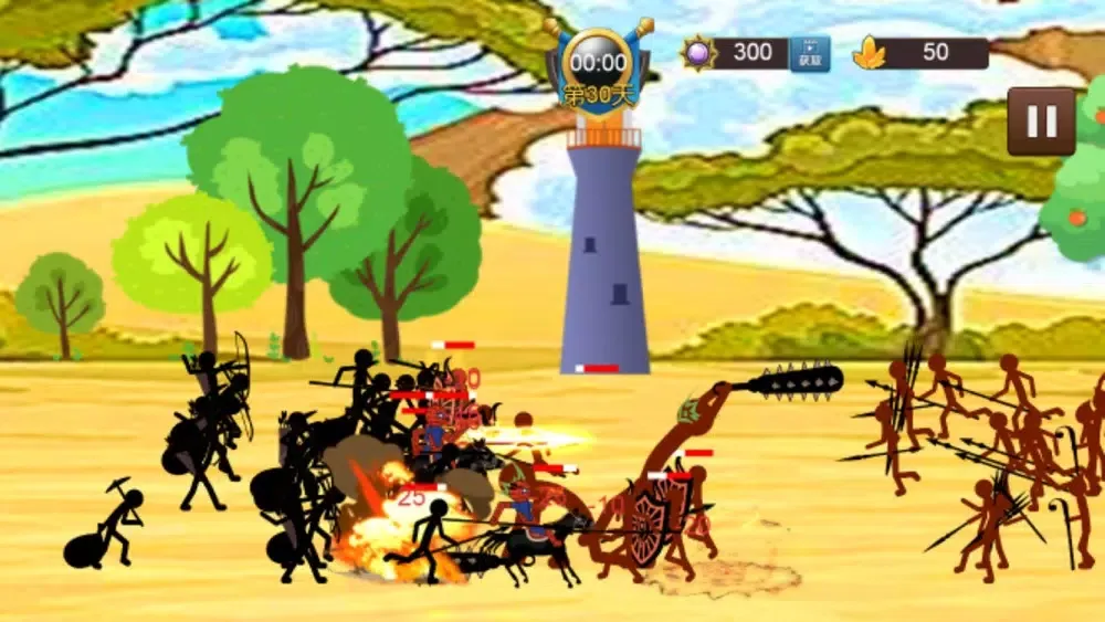 Tangkapan skrin Small StickMan Battle War