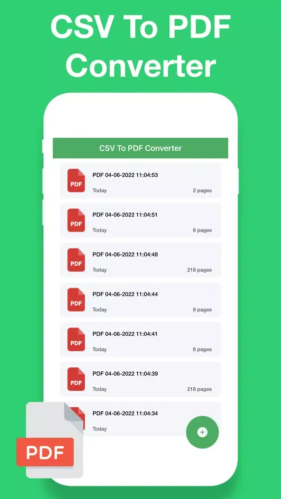 Capturas de pantalla de Convert CSV To PDF
