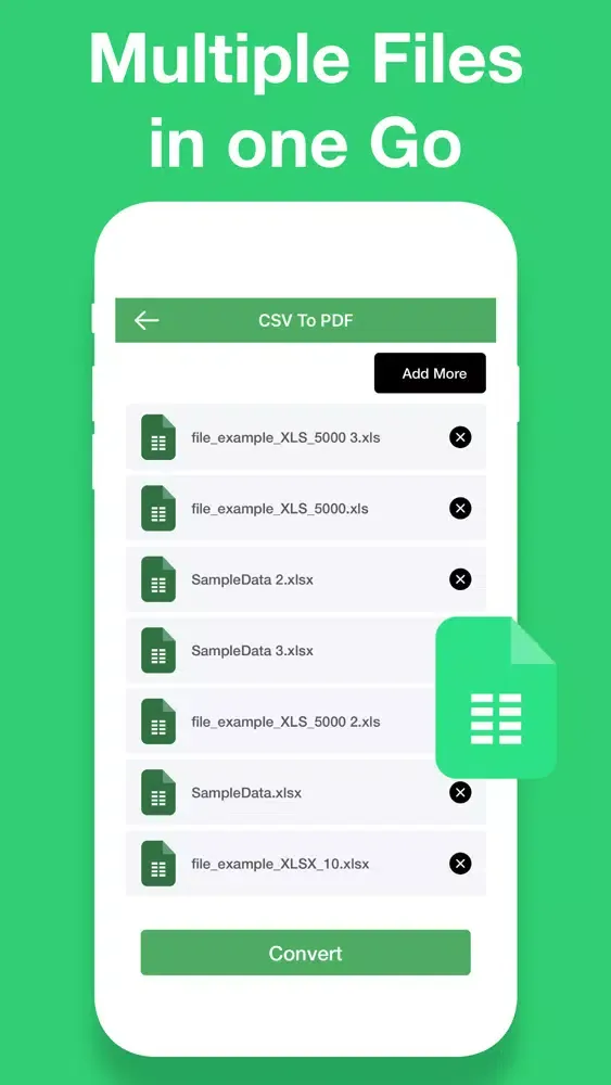 Capturas de pantalla de Convert CSV To PDF