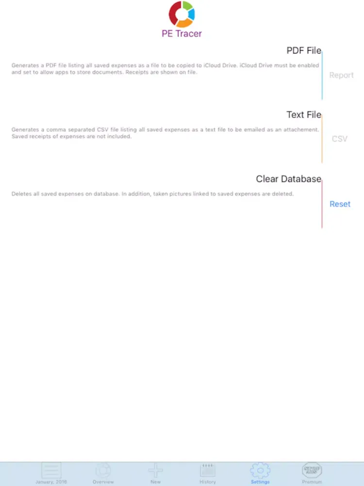 PE Tracer iPad 应用截图