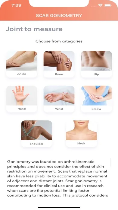 Scar Goniometry應用截圖