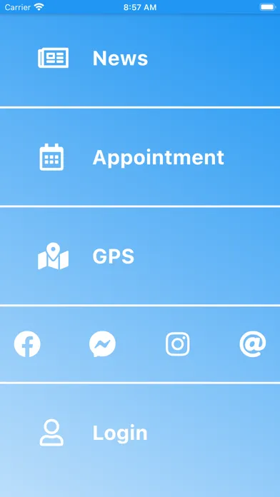 Ảnh chụp màn hình của Clinisys patient mobile