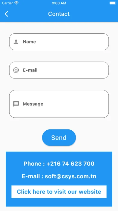 Ảnh chụp màn hình của Clinisys patient mobile