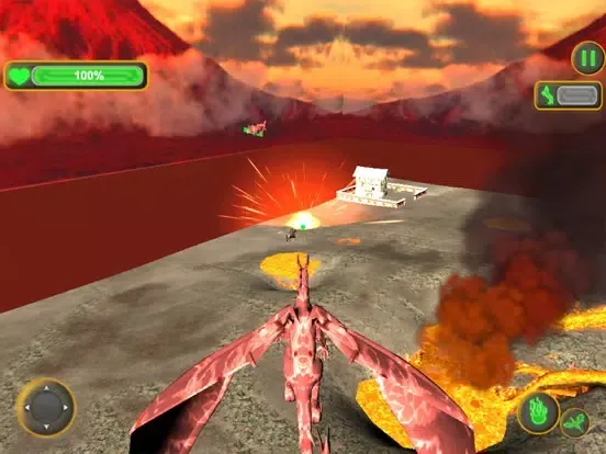 Capturas de tela do Game of Flying Dragon Simulator iPad 
