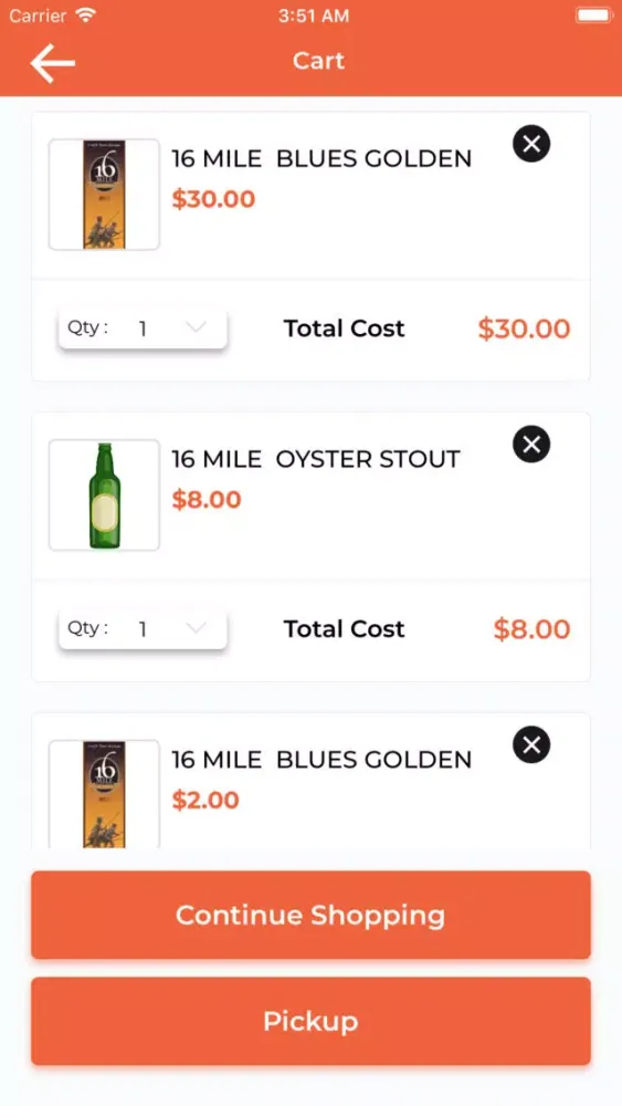 Tangkapan skrin Atlantic Liquors