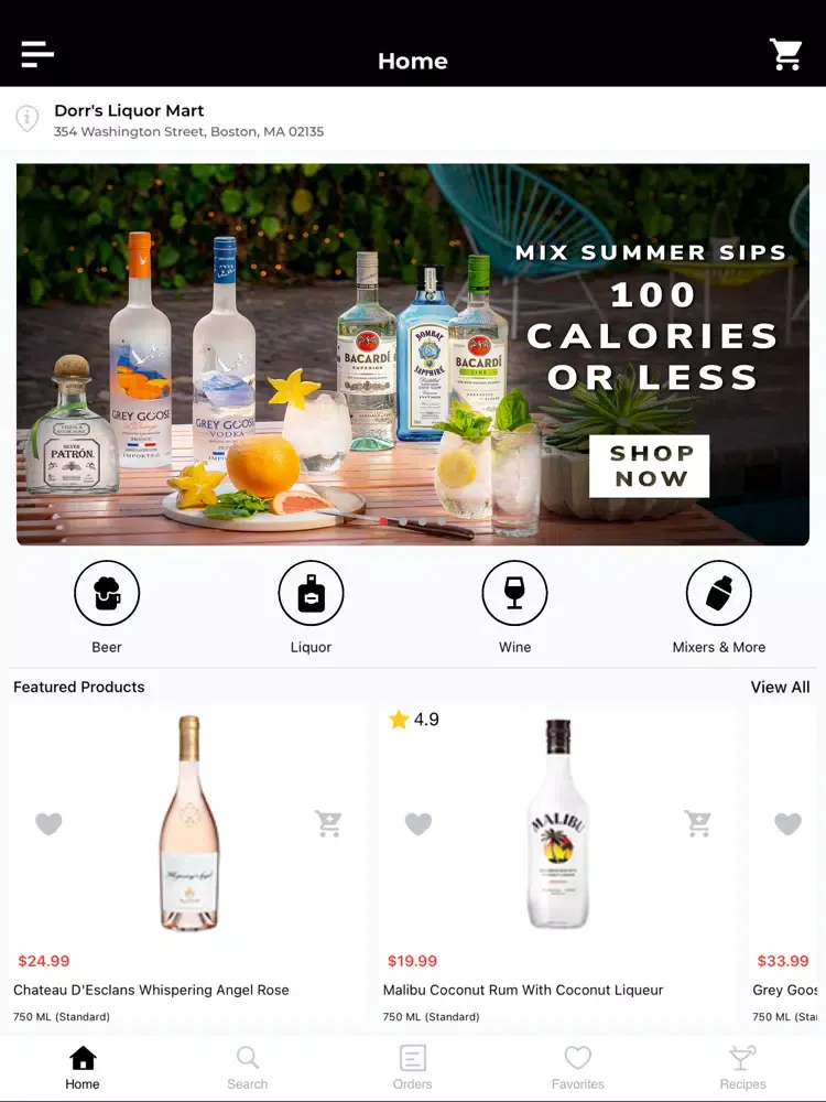 Dorr’s Liquor Mart iPad  Screenshots