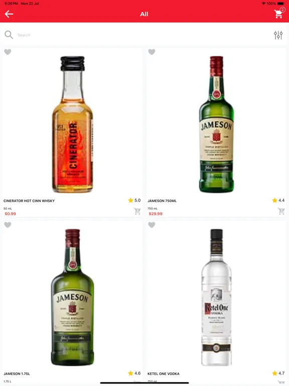 Ảnh chụp màn hình của Global Beverage Super Store iPad 