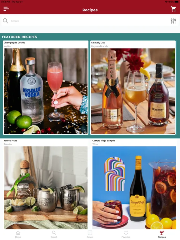 Liquid Courage Spirits iPad  Screenshots