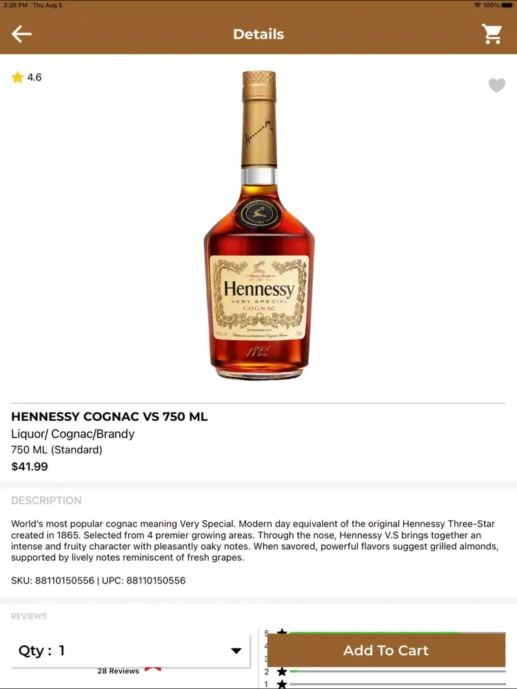 Screenshot di Stir Ups Liquors iPad 