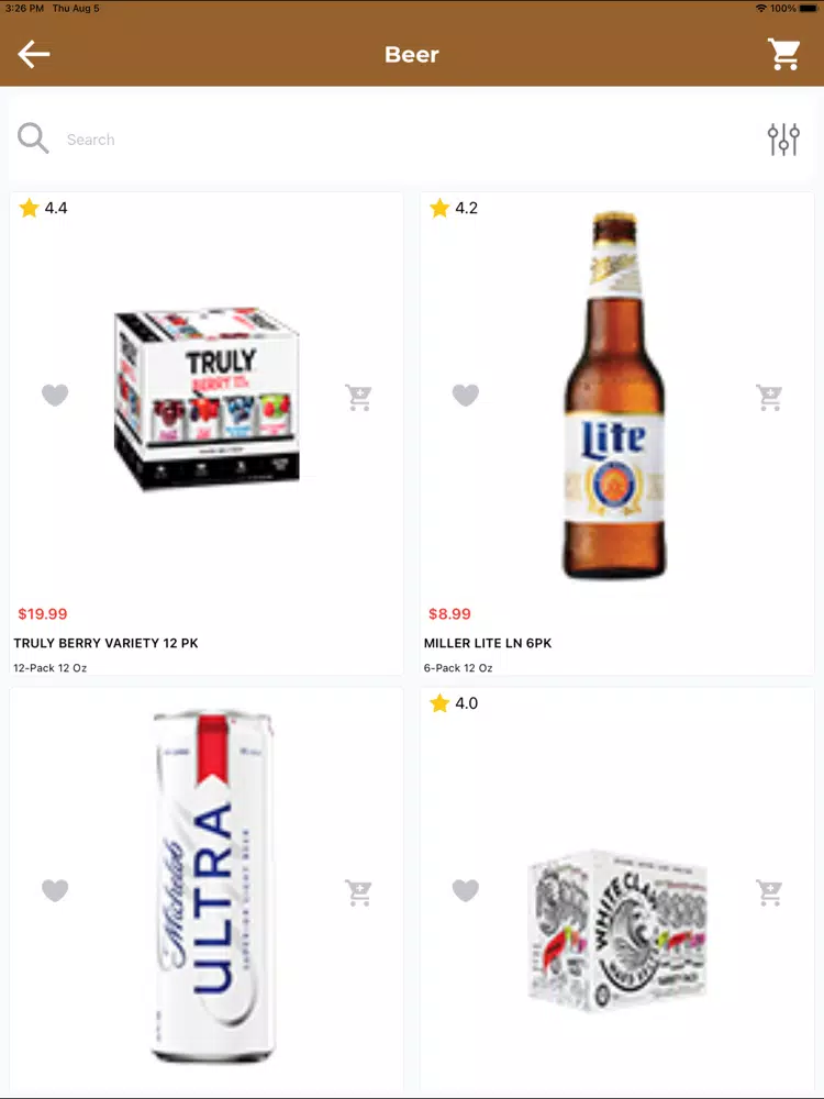 Zrzuty ekranu Stir Ups Liquors iPad 