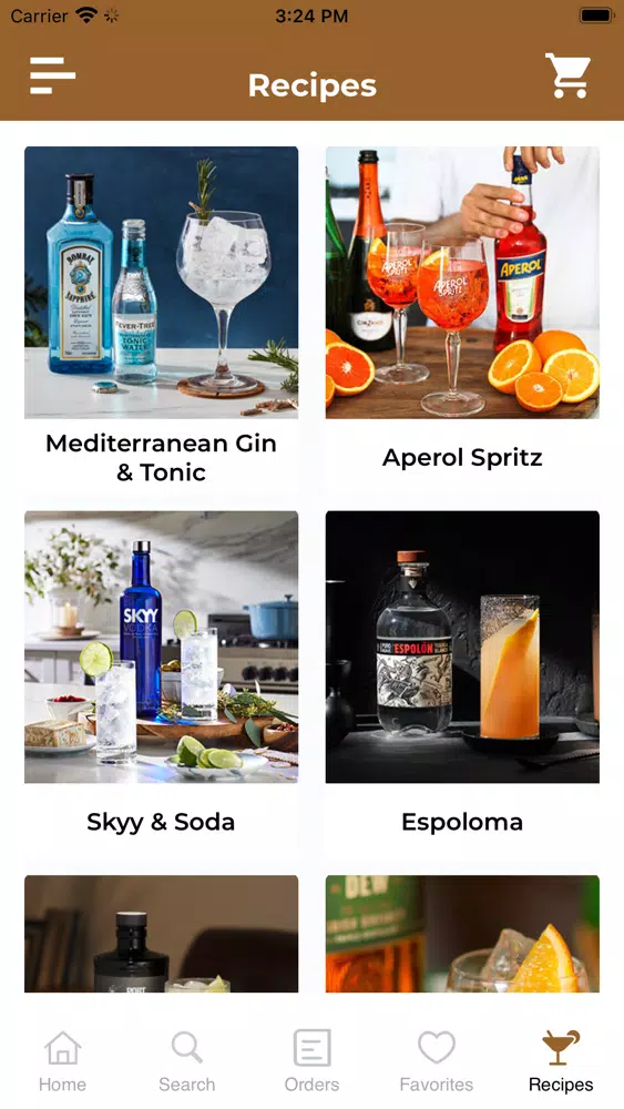 Zrzuty ekranu Stir Ups Liquors