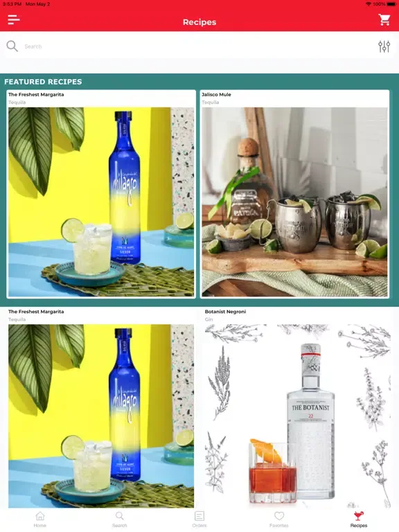 THE BEVERAGE SHOPPE iPad 应用截图