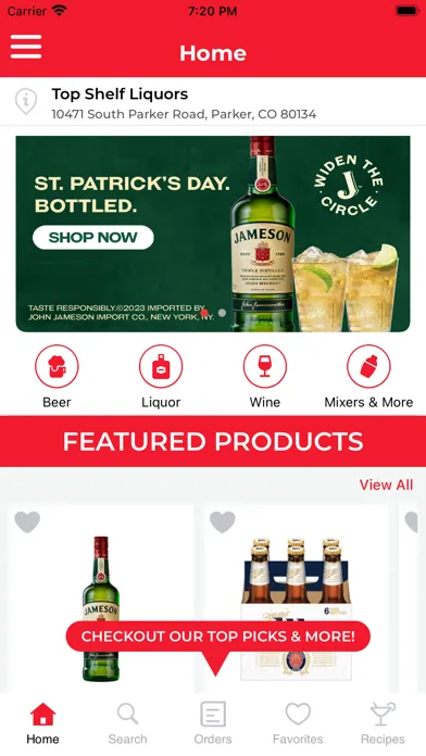 Top Shelf Liquors - CO スクリーンショット